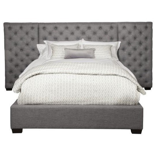 Parker Living Zoey BZOE80053STO Contemporary Queen Upholstered Bed